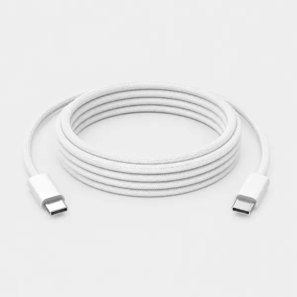 White Braided C2C USB Cable