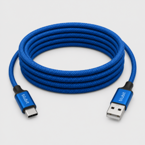 Blue Braided Type C USB cable